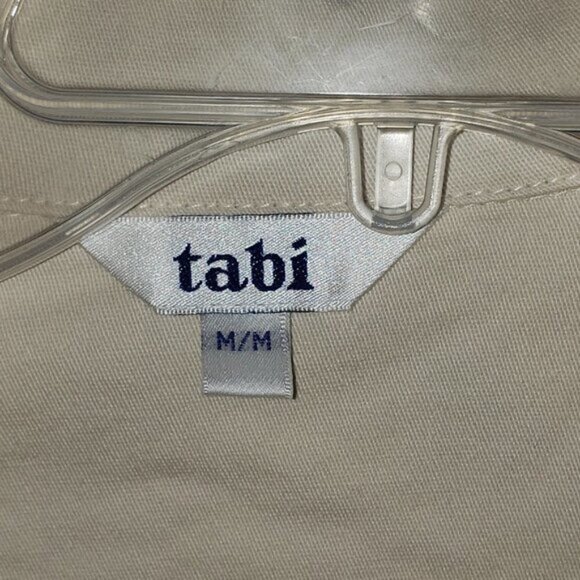 Ladies TABI Cream Denim Jacket Embroidered w/Fall Leaves - M - Picture 6 of 6